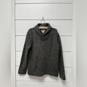 Old Navy boys shawl collar button fleece sweater pullover size M